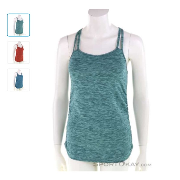 Black Diamond | XS | Heather green Six Shooter strappy tank with built in bra - Picture 6 of 11